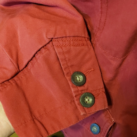 Woolrich denim quilted lined mid length jacket - Picture 3 of 7